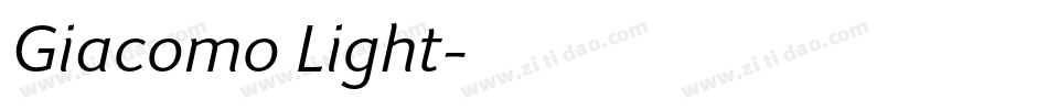 Giacomo Light字体转换